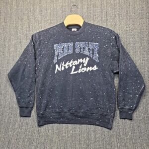 Vintage 90s Penn State Nittany Lions Sweatshirt Mens XL USA Made AOP Snow Wash